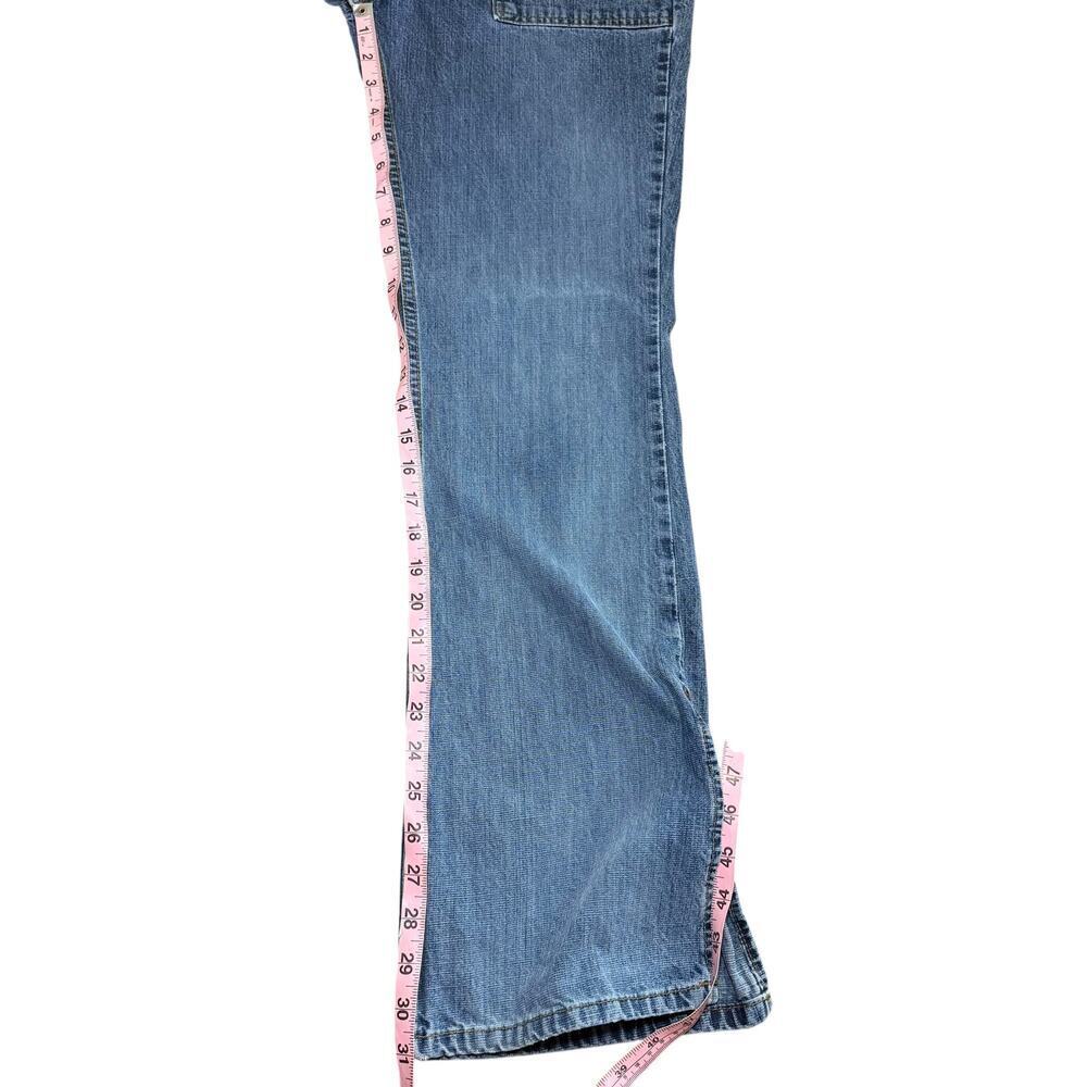 Vintage Y2K Xhiliration Patch Pocket Flare Mid rise Jeans Size 9 - Picture 7 of 8